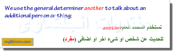 درس كامل للمحددات العامة والخاصة فى اللغة الانجليزية General and specific determiners 1212