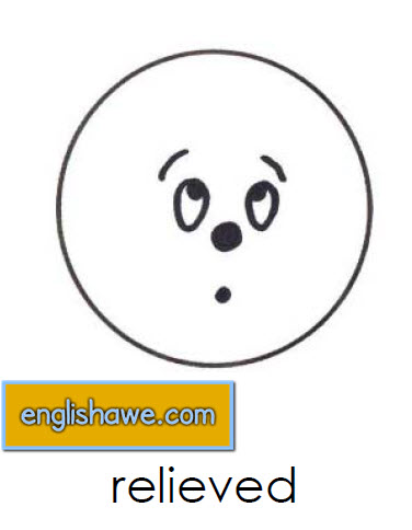 بطاقات تعليمية للوجوة التعبيرية فى اللغة الانجليزية بالصور للاطفال Facial Expressions for Childred 2017