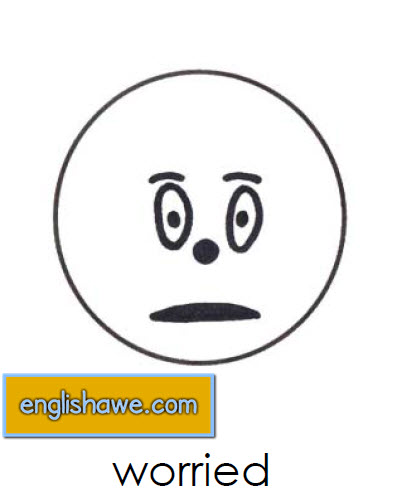 بطاقات تعليمية للوجوة التعبيرية فى اللغة الانجليزية بالصور للاطفال Facial Expressions for Childred 215