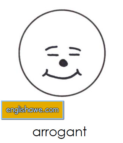 بطاقات تعليمية للوجوة التعبيرية فى اللغة الانجليزية بالصور للاطفال Facial Expressions for Childred 417