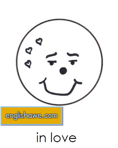 بطاقات تعليمية للوجوة التعبيرية فى اللغة الانجليزية بالصور للاطفال Facial Expressions for Childred 614