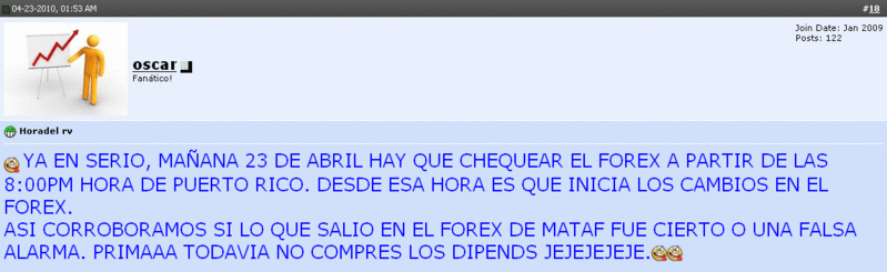 LA HISTORIA DE JAMES MENDEZ Y SUS AMIGOS RUMORISTAS QUE LO AYUDARON VENDER DINARES EN LOS FOROS ! Scree749