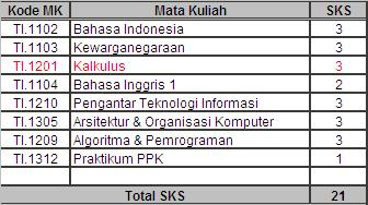 Kurikulum 2010 Teknik Informatika UBHARA Semest10