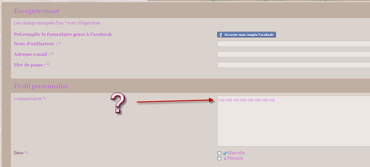 Inscription de membres - champ de profil qui disparait ! Profil26