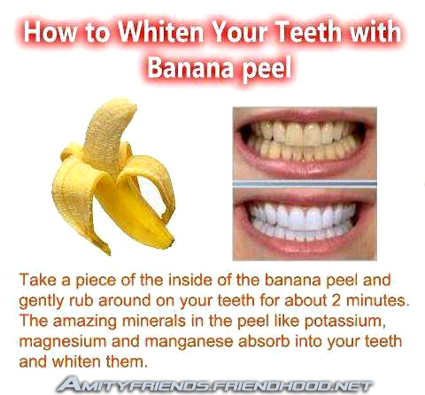 Whithen Teeth Using Banana Peel P110