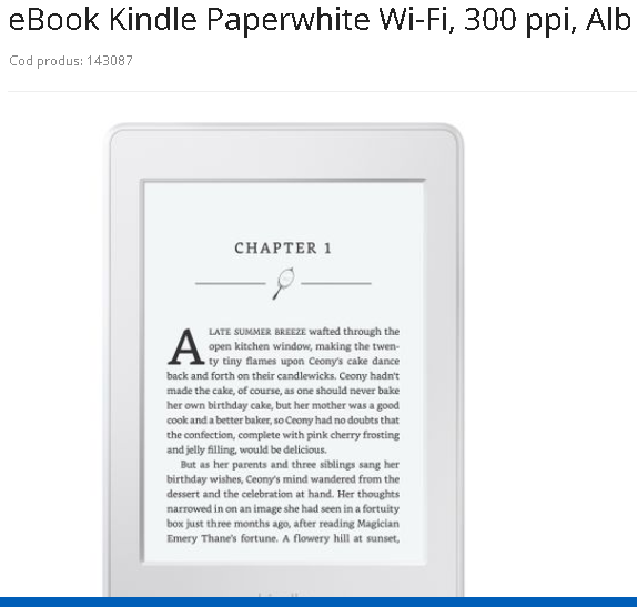 Kindle Paperwhite - 599 ron Captur17