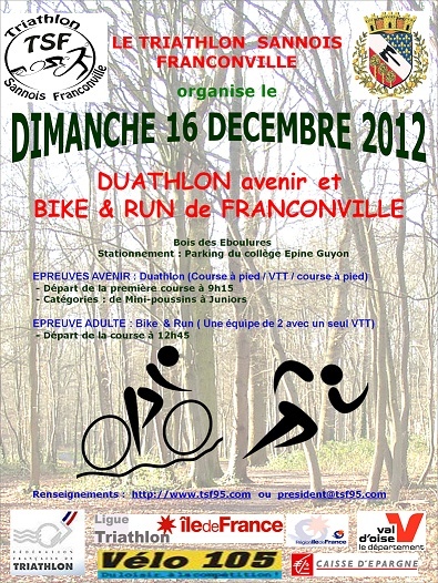 Run & Bike de Franconvile - 16/12/2012 Affich10