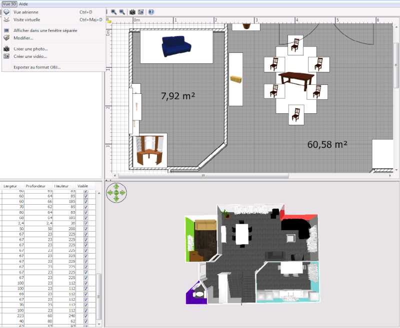 simulation avec SWEET HOME 3D  Zoom10