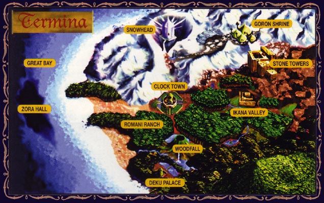 Zelda Majoras Mask Komplettlösung Map_210