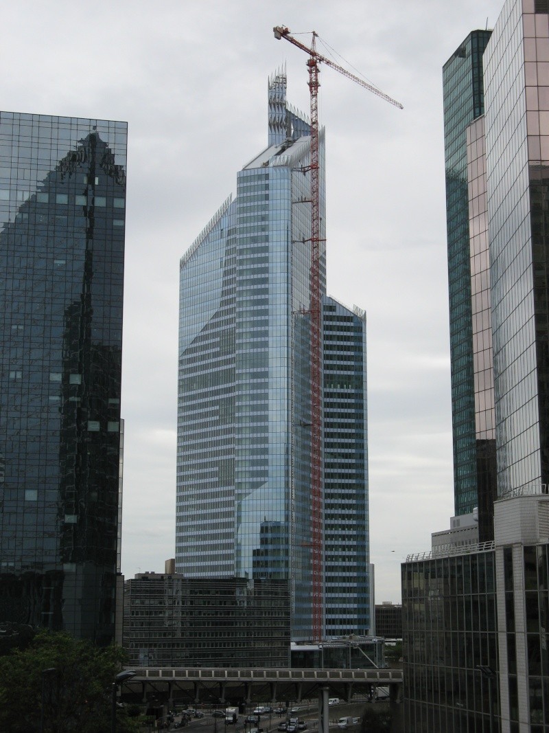 Démontage de la grue à tour de la Tour First (La Défense)  Photo_62