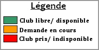 Liste des clubs disponibles Lagend10