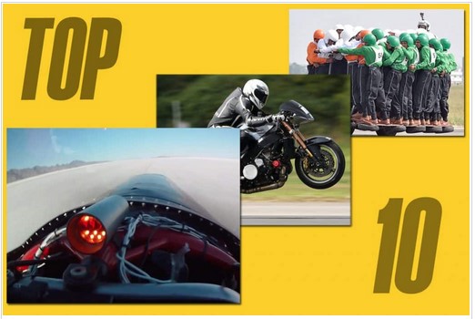  Top 10 des exploits à moto Top1010