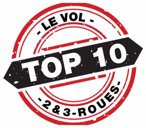 TOP 10 DES DEUX-ROUES LES PLUS VOLES en 2019 Vol10