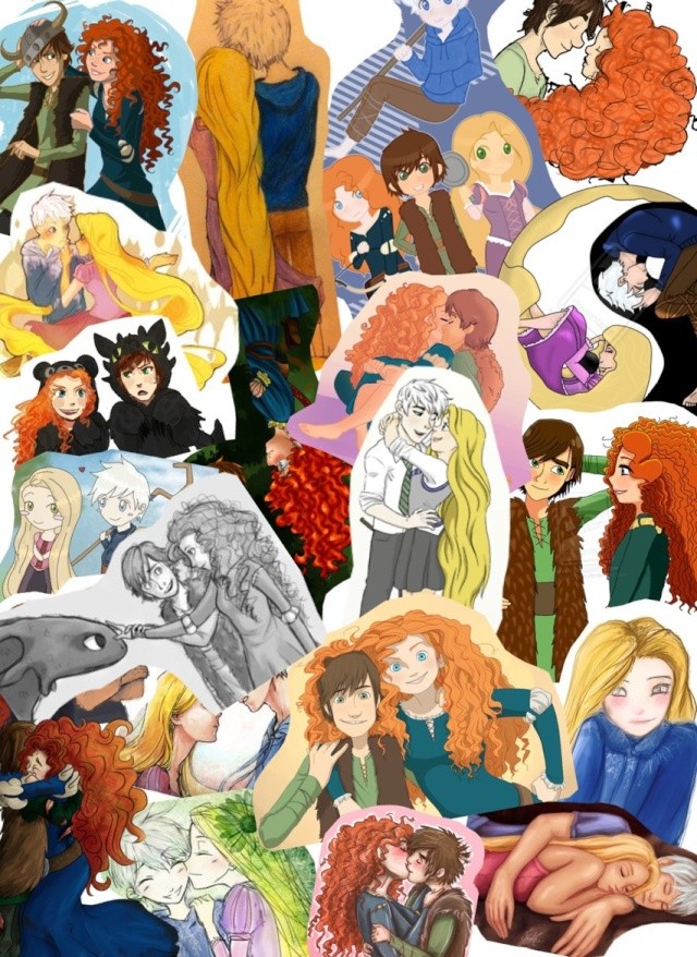 (Fan art) Merida, Rapunzel, Jack et Hiccup - The Big Four - Page 15 Tumbl159