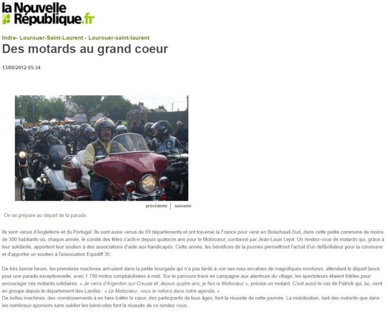 14ème Motocoeur le 12/8/2012 à Lourouer Saint Laurent (36) Nr130810