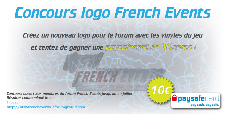 [ Juillet 2013 ] Logo French Events : 10€ à gagner ! Concou10