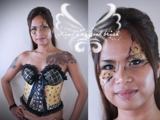 First time painting for a body art fashion show! \(^O^)/ 18331311