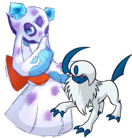 Carrie the Froslass and Elliott the Absol (Orre, Relic) Carrie11