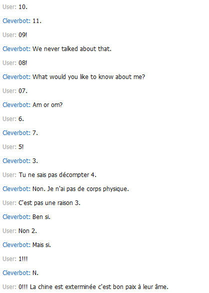 Cleverbot 2610