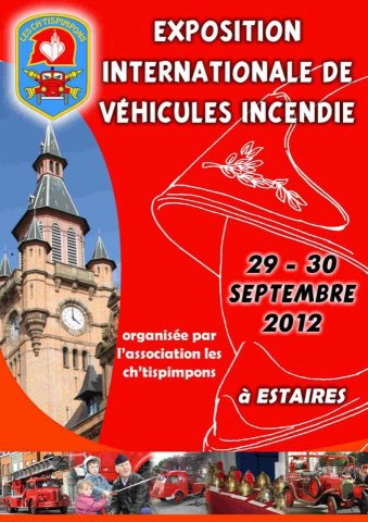 exposition de véhicules d'incendie à ESTAIRES  21600610