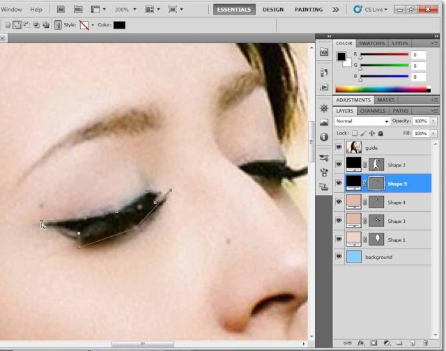Membuat Vektor Wajah (Adobe Photoshop) Step4310