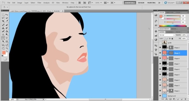 Membuat Vektor Wajah (Adobe Photoshop) Step4611