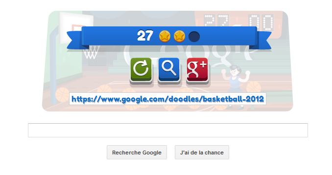 Jeu google ... Basket-ball 3 point :) Basket11