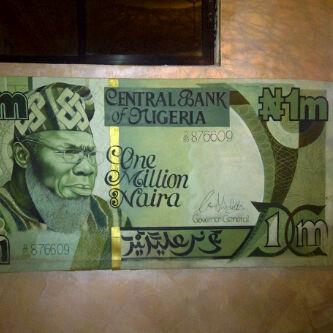 SPECIAL ANNOUNCEMENT ! CBN PROMISE TO INTRODUCE 1 MILLION NAIRA IN OCT. 1ST THIS YEAR One_mi10