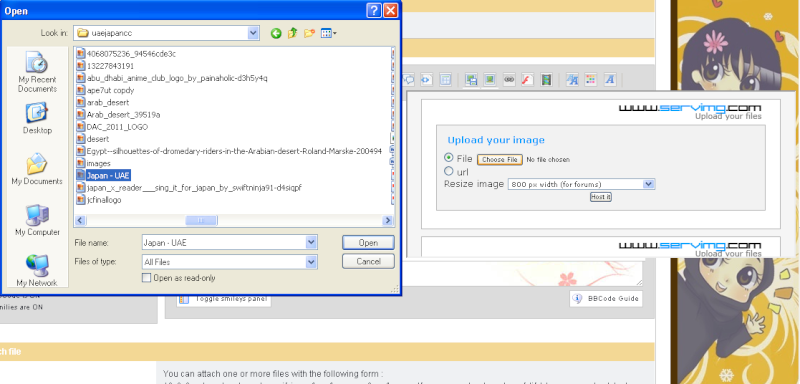 How to upload & post pictures in forums !!! Host_a12