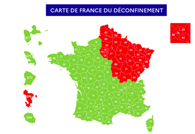 Maladies Coronavirus : Carte de l'évolution de l'épidémie en France Captur17