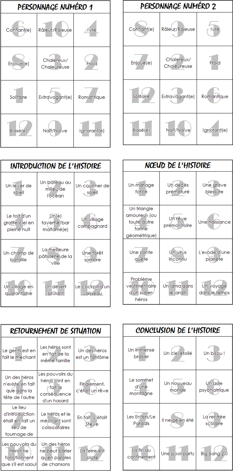 Pré-Camp NaNo 2020 Bingo10