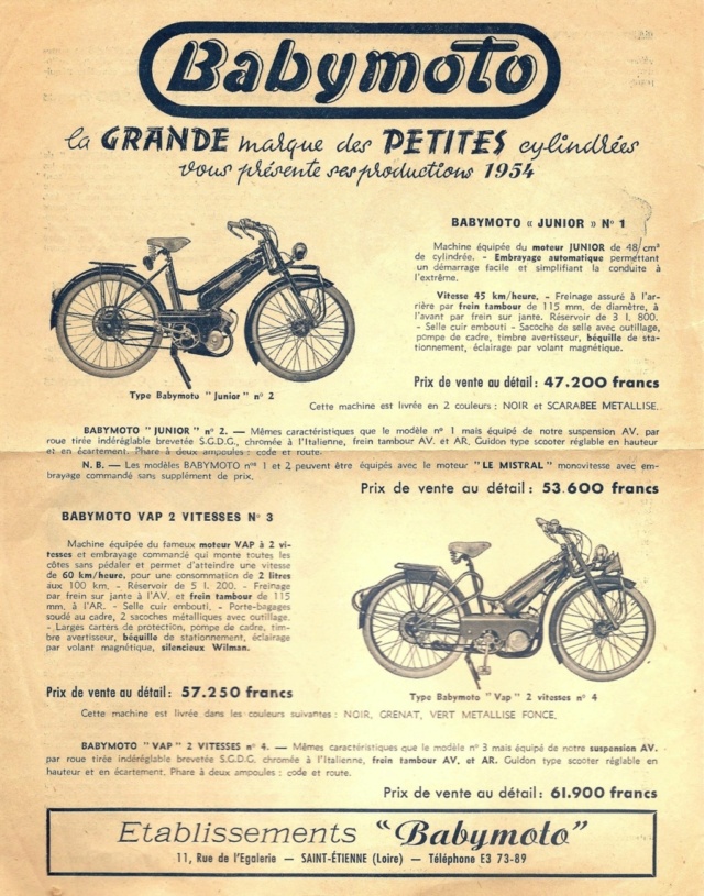 Les Pubs anciennes motos ou  autres - Page 9 19541010