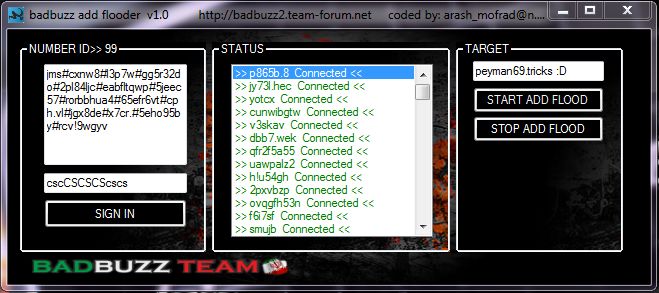  Badbuzz Add Flooder Very Fast + dc H3vubm10