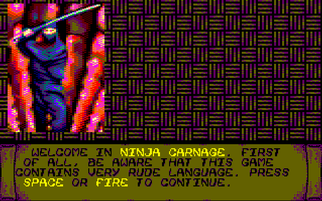 Ninja Carnage (CPC/C64/ZXSPECTRUM/AMIGA) - Page 4 Screen16