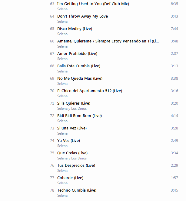 Selena - La Leyenda (Super Deluxe Edition) [iTunes Plus AAC M4A] - Album  513