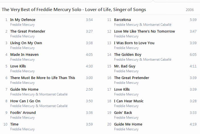 Freddie Mercury - The Very Best of Freddie Mercury Solo - Lover of Life, Singer of Songs [iTunes Plus AAC M4A] - Album Fredie10