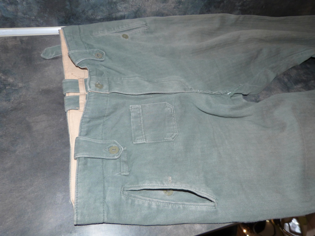 Pantalon vert roseau P1090116