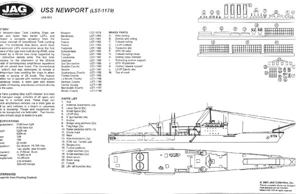 LANDING SHIP TANK (LST) CLASSE NEWPORT (NV) Class105
