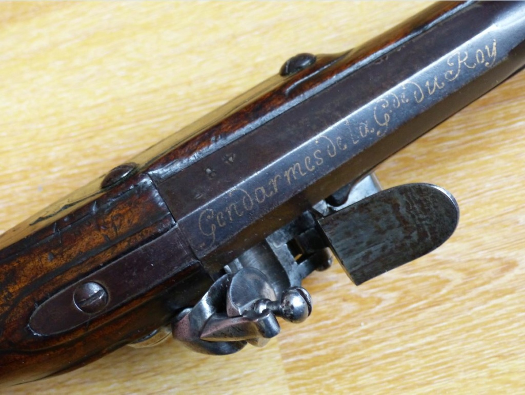 Rarissime pistolet de Gendarmes de la Garde du Roy - commande de 1763 Pistol19