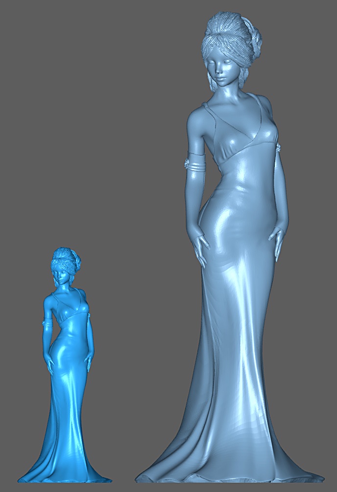 Impression 3D résine UV - Figurine 1 "Petite amie" Girl110