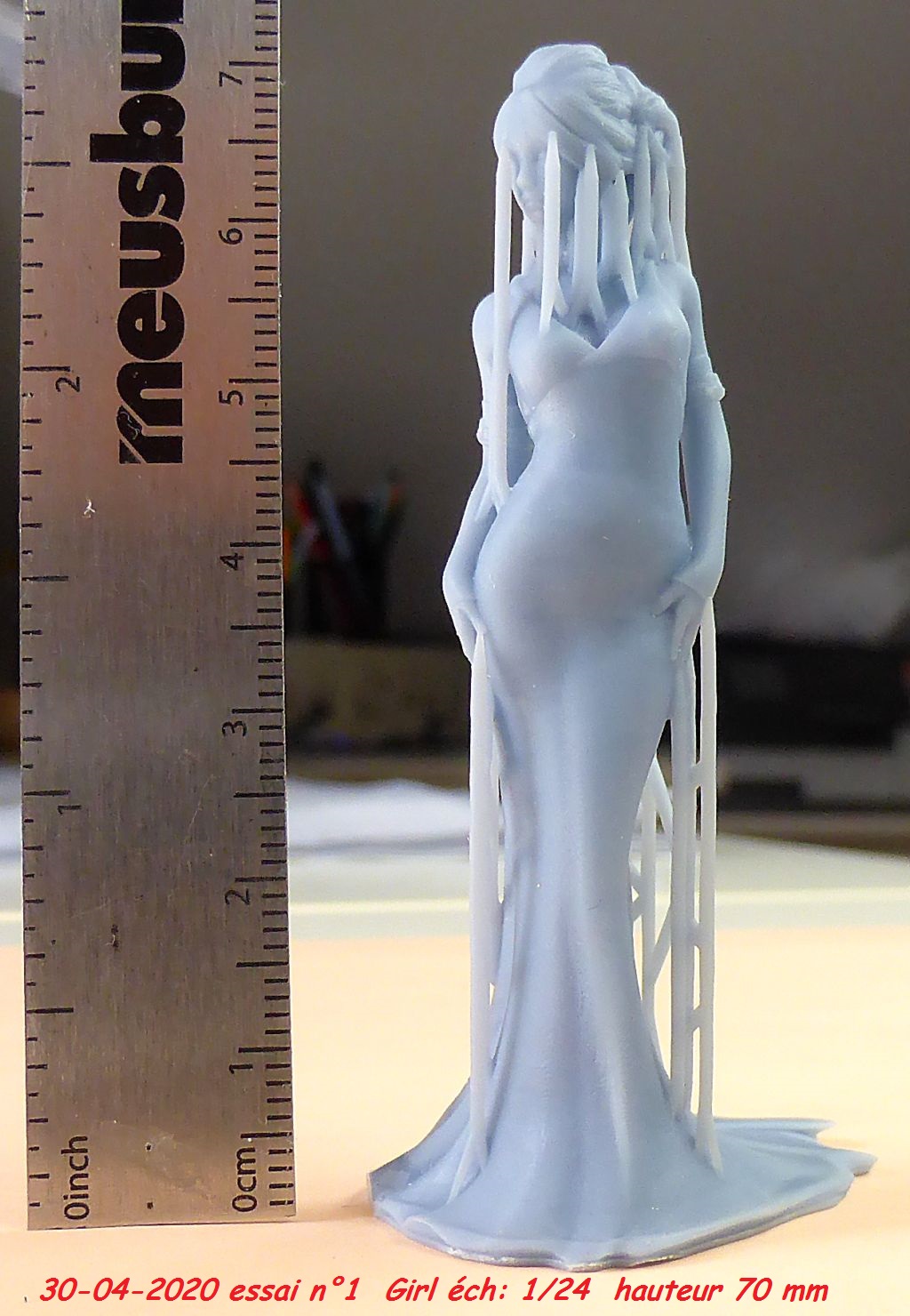 Impression 3D résine UV - Figurine 1 "Petite amie" Girl_011