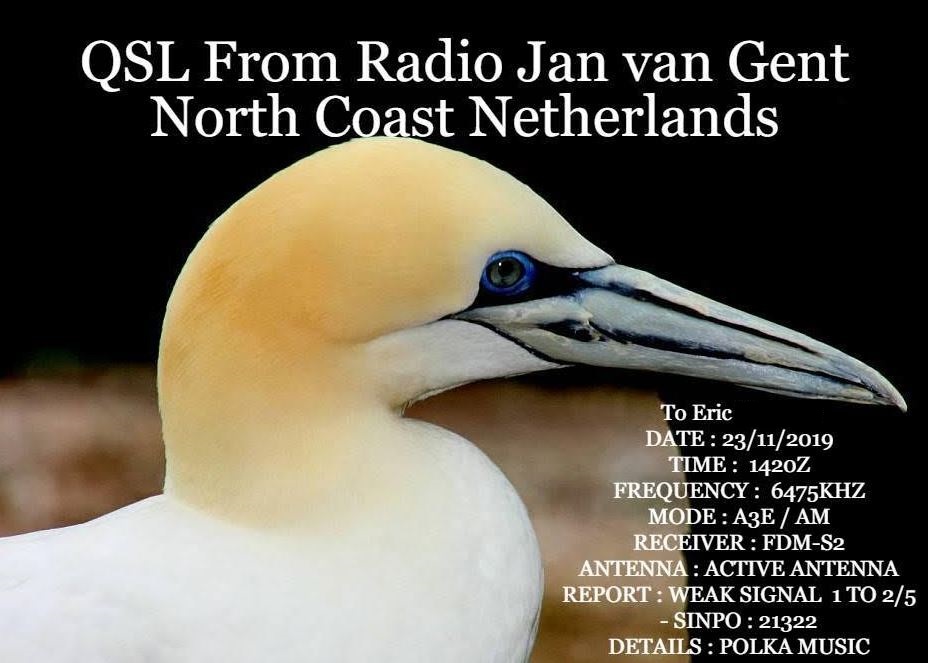 eQSL de radio JAN VAN GENT Jvg10