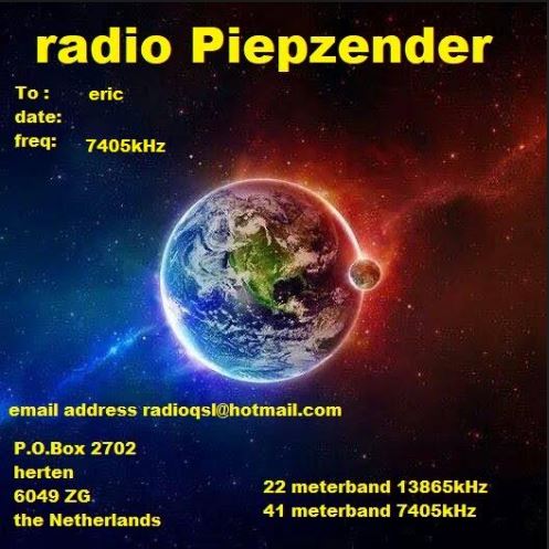 eQSL de Radio Piepzender Piepze10