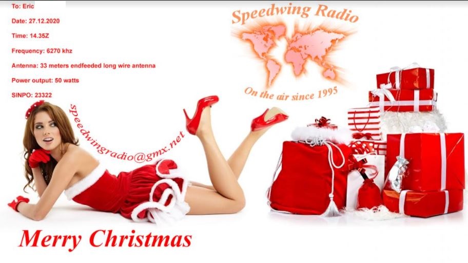 eQSL de radio speedwing Speedw10