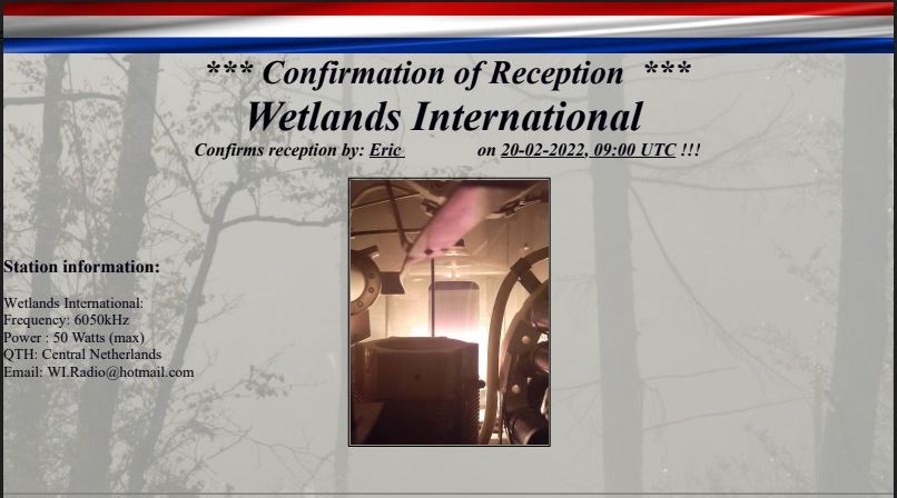 eQSL de Wetlands internationale Wet10
