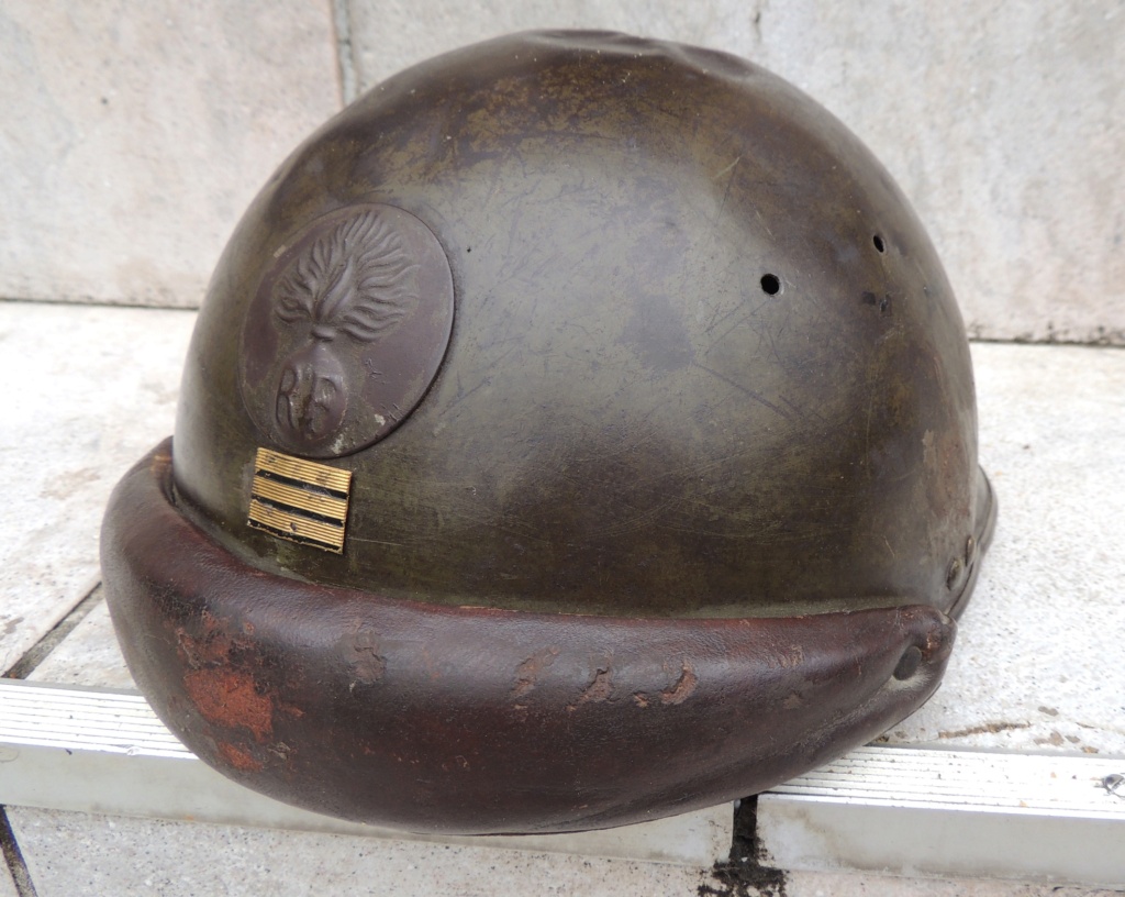 France 2°GM Casque militaire Mle 1935 capitaine 4133f010