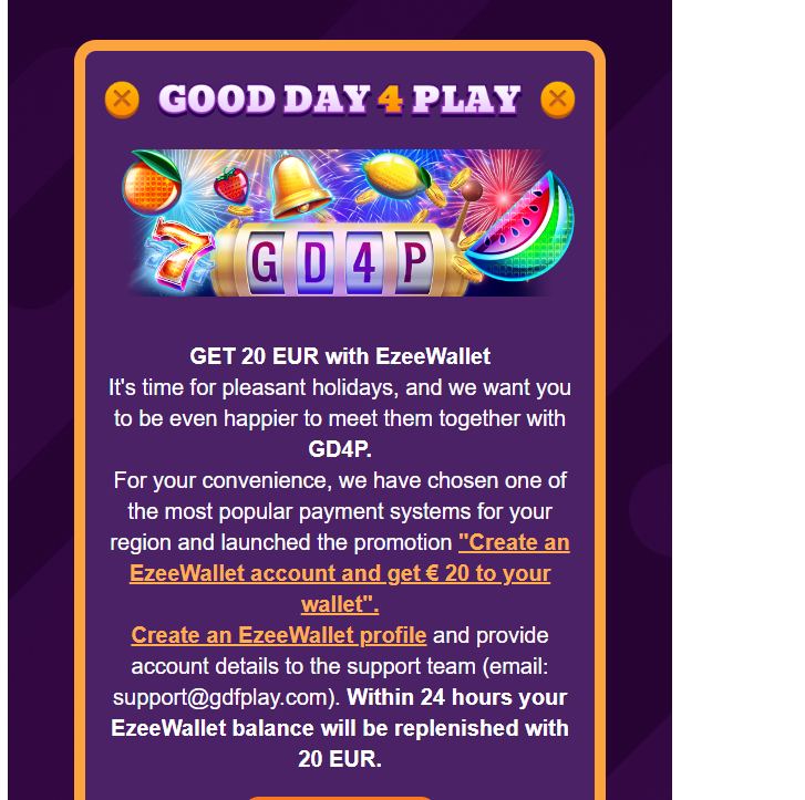 Good Day For Play Casino darmowe bonusy - Page 4 Eze10