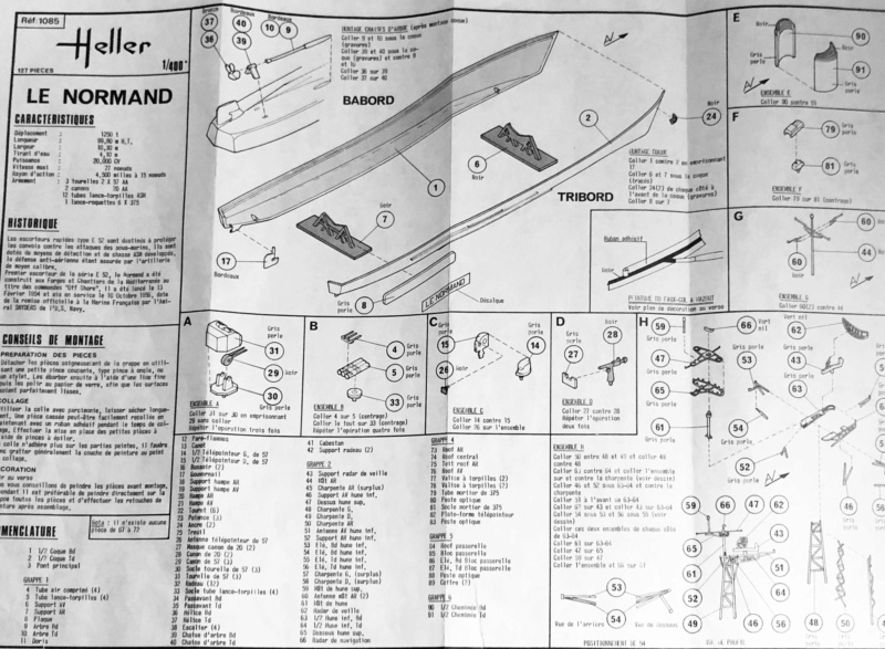 Escorteur Rapide type E 52A classe LE NORMAND 1/400ème réf 81094 - Page 2 Img_e876