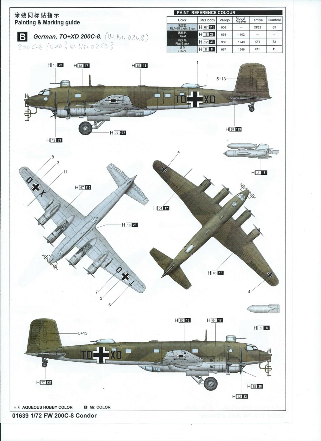 (GB "Multimoteurs") [Trumpeter] Focke-Wulf Fw 200 C-8 Condor/Kurier 1/72 - Page 2 Scan0017