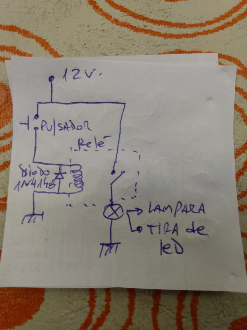 Luz de guantera Rele10